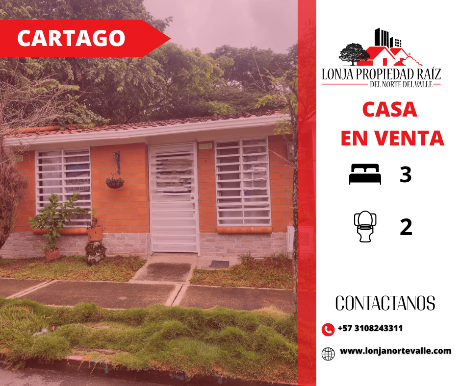 Casas en Venta, Cartago,  - La Arboleda