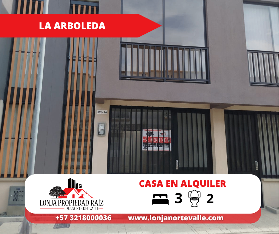 Casas en Arriendo, Cartago,  - La Arboleda