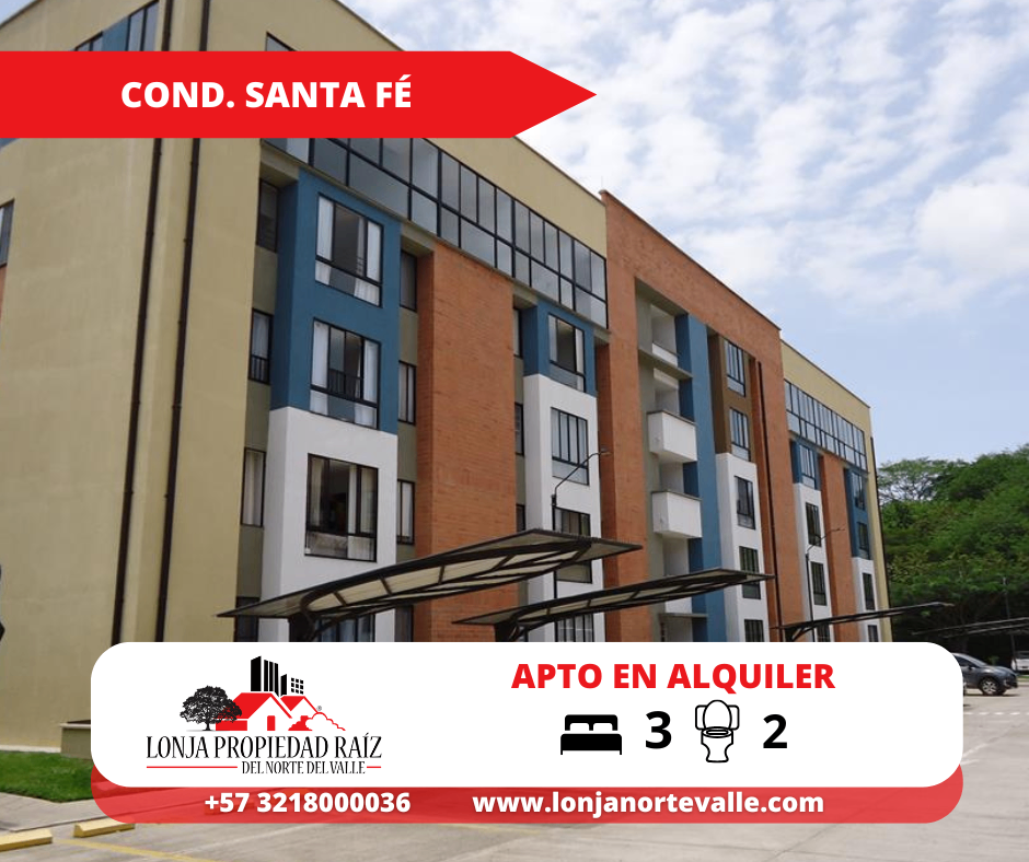 Apartamentos en Arriendo, Cartago,  - Cond. Santa Fé