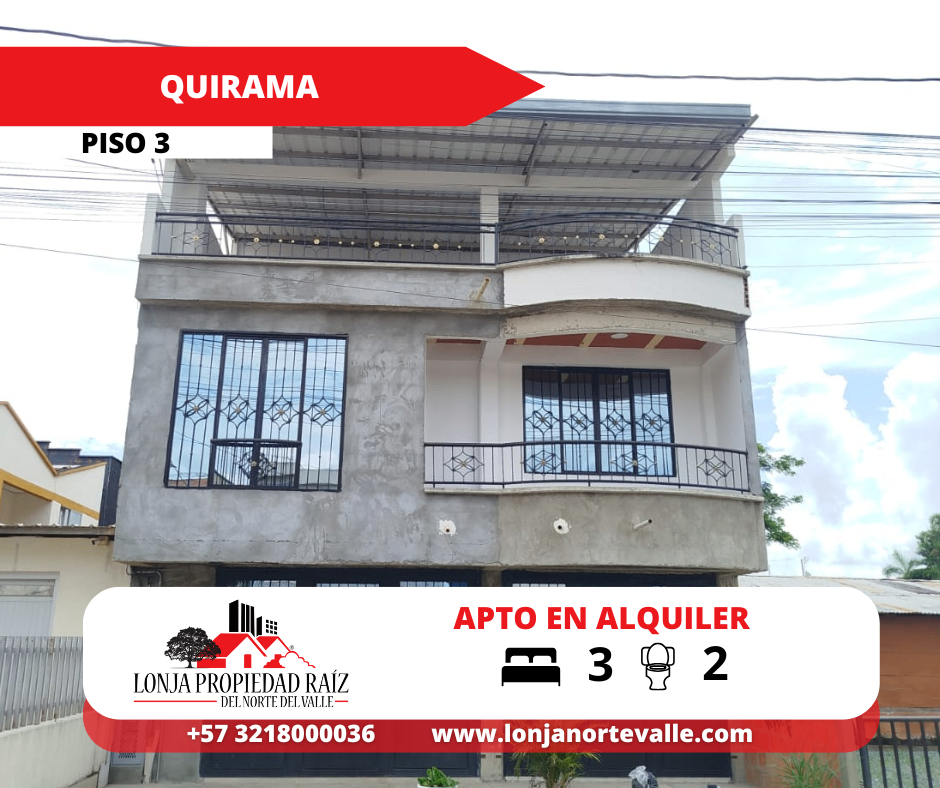 Apartamentos en Arriendo, Cartago,  - Quirama