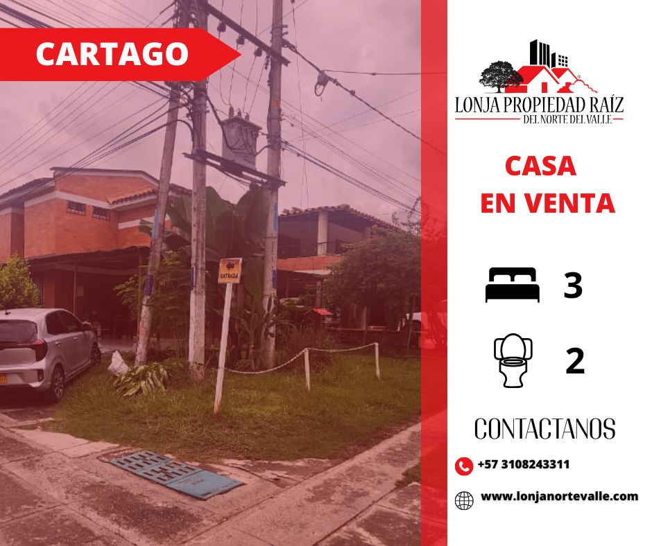 Casas Campestres en Venta, Cartago,  - Cartago