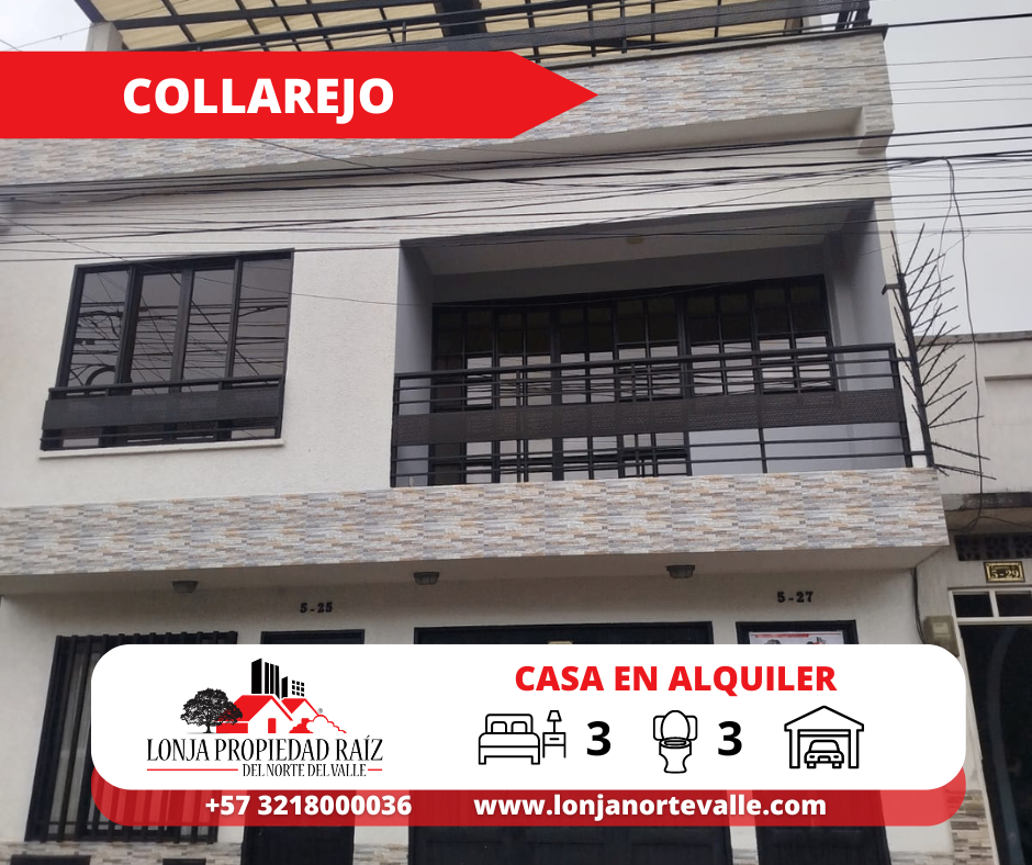 Casas en Arriendo, Cartago,  - Collarejo