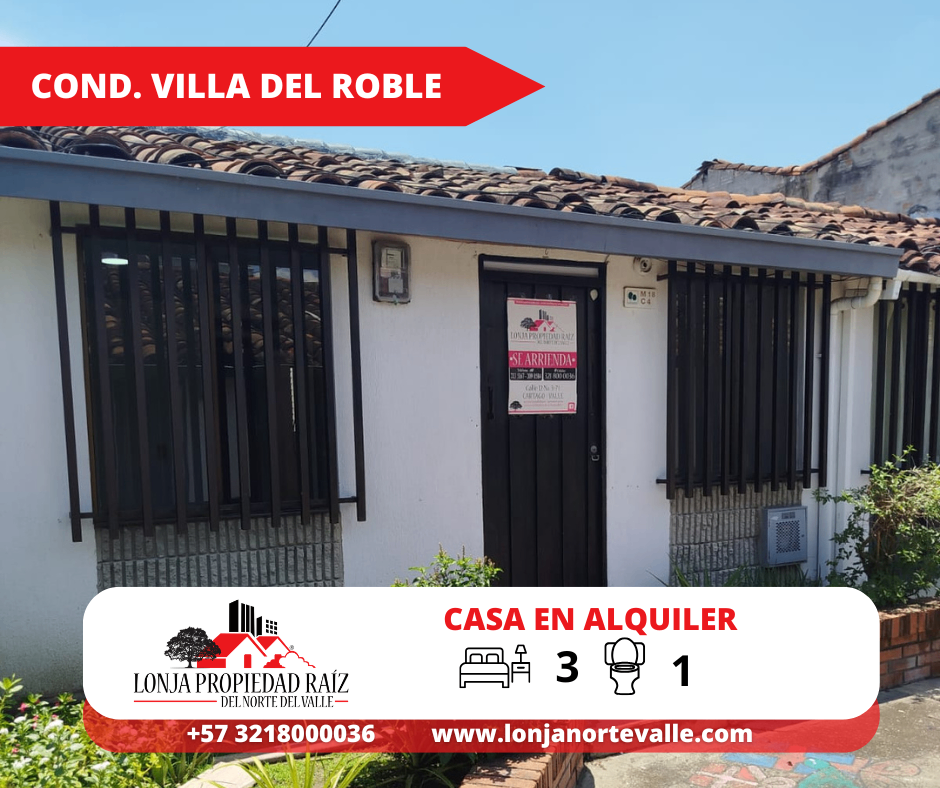 Casas en Arriendo, Cartago,  - Cartago