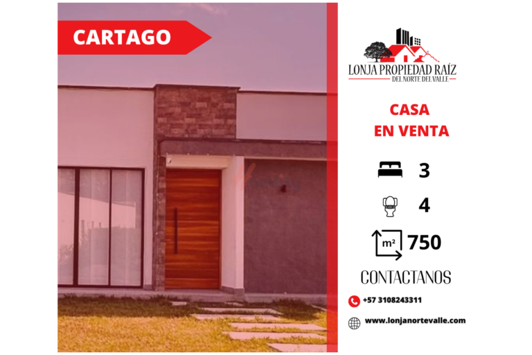Casas Campestres en Venta, Zaragoza Cartago – CASV252