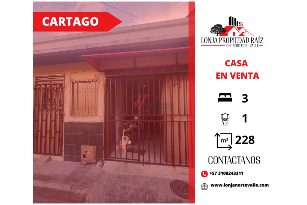Casas en Venta, Cartago, – Guadalupe