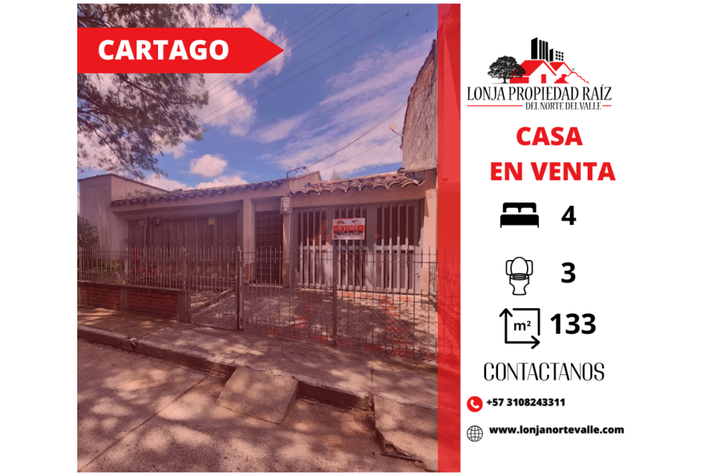 Casas en Venta, Cartago, – LAURELES