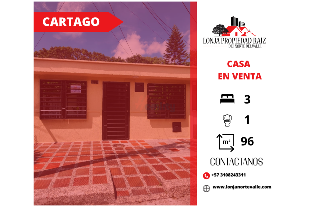 Casas en Venta, Cartago, – Santa Maria