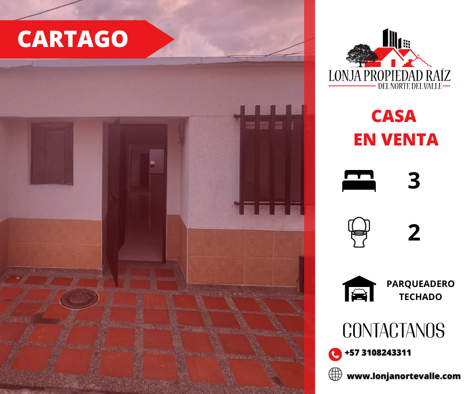 Casas en Venta, Cartago, – Cartago