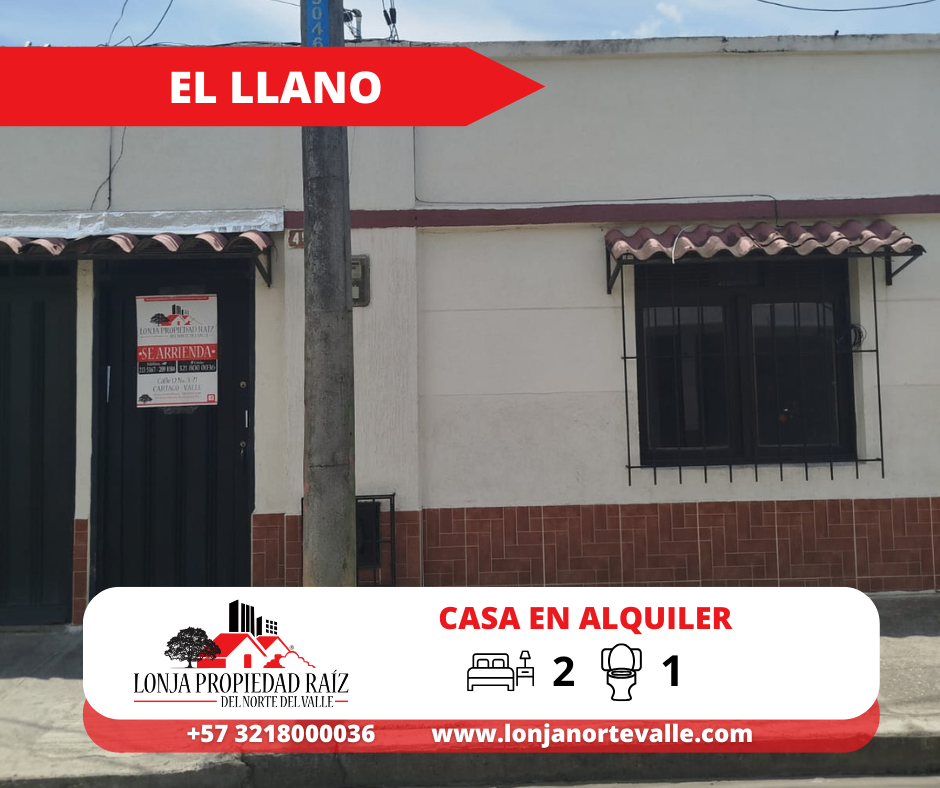Apartamentos en Arriendo, Cartago, – EL LLANO