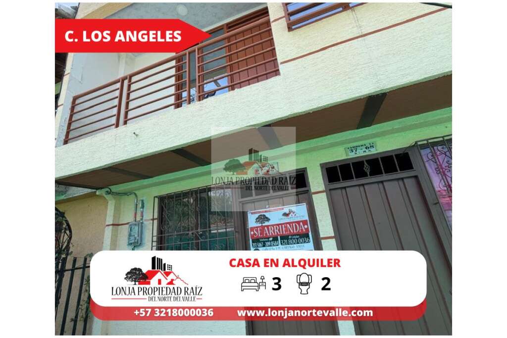 Casa en arriendo en LOS ANGELES Cartago