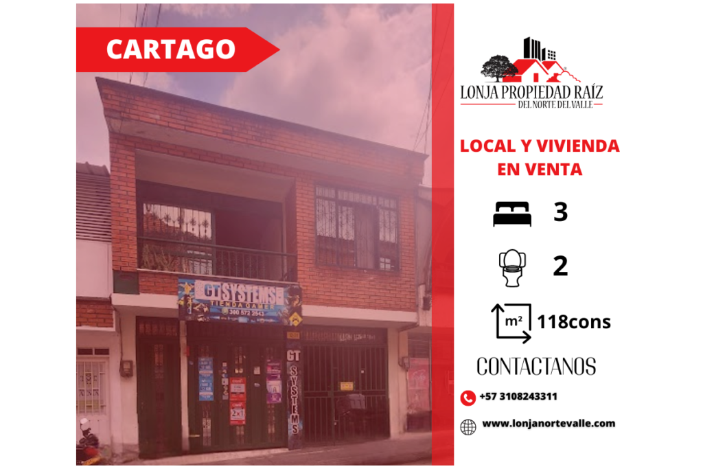 Local con Vivienda en Venta, Cartago, – El Palatino
