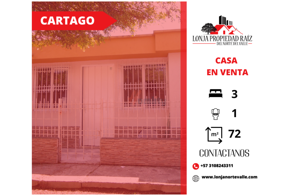 Casas en Venta, Cartago, – Guayacanes