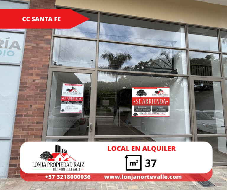Locales en Arriendo, Cartago, – Santa fé