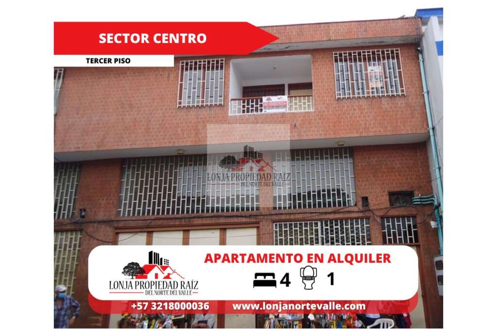 Apartamento en arriendo en El Centro Cartago