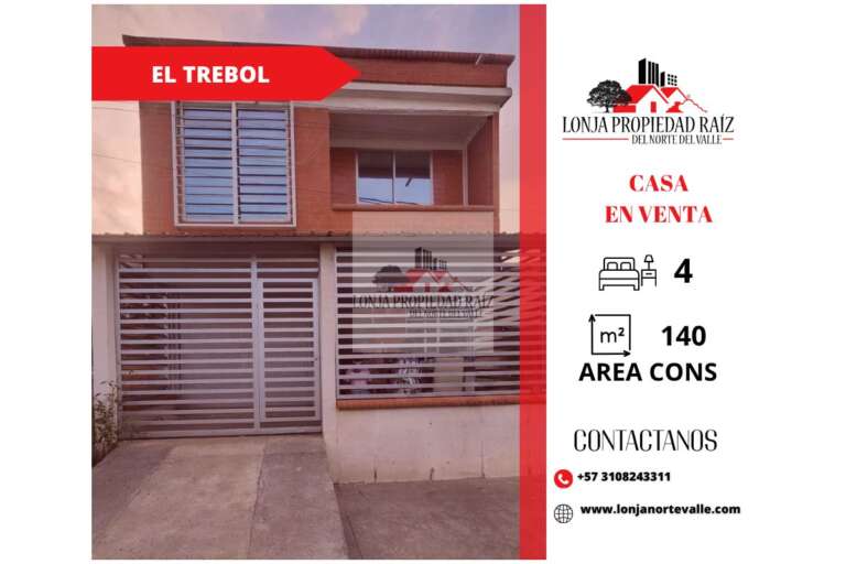 Casa en venta en El trebol Cartago
