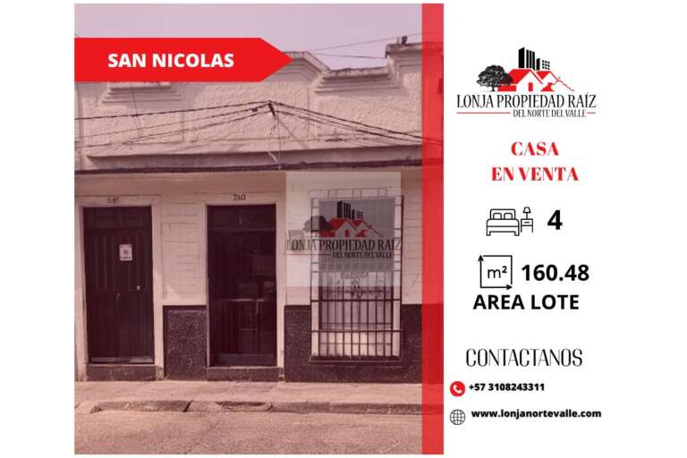 Casa en venta en San Nicolás Cartago